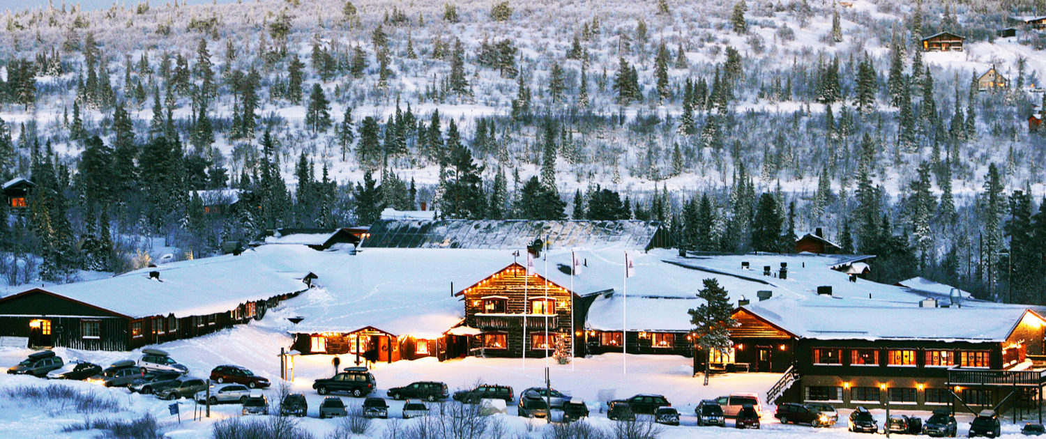 Storhogna Vemdalen vintervy hotellet